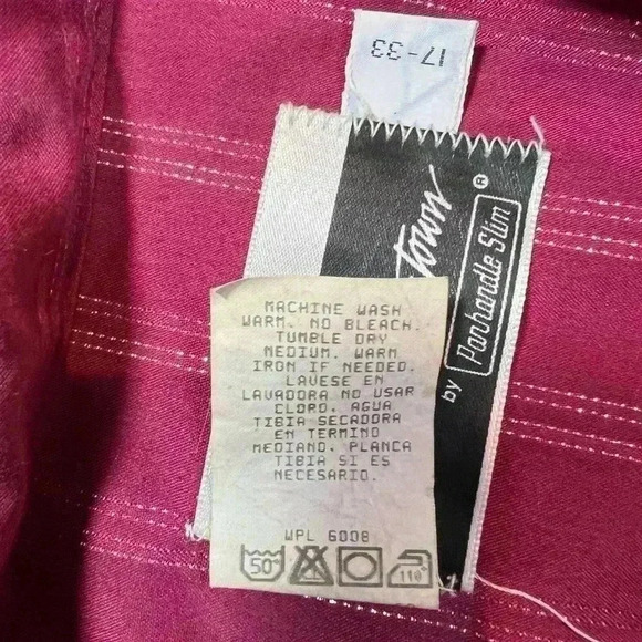 Ranch and Town by Panhandle Slim men’s size XXL western shirt, pearl snap VTG - Picture 7 of 11